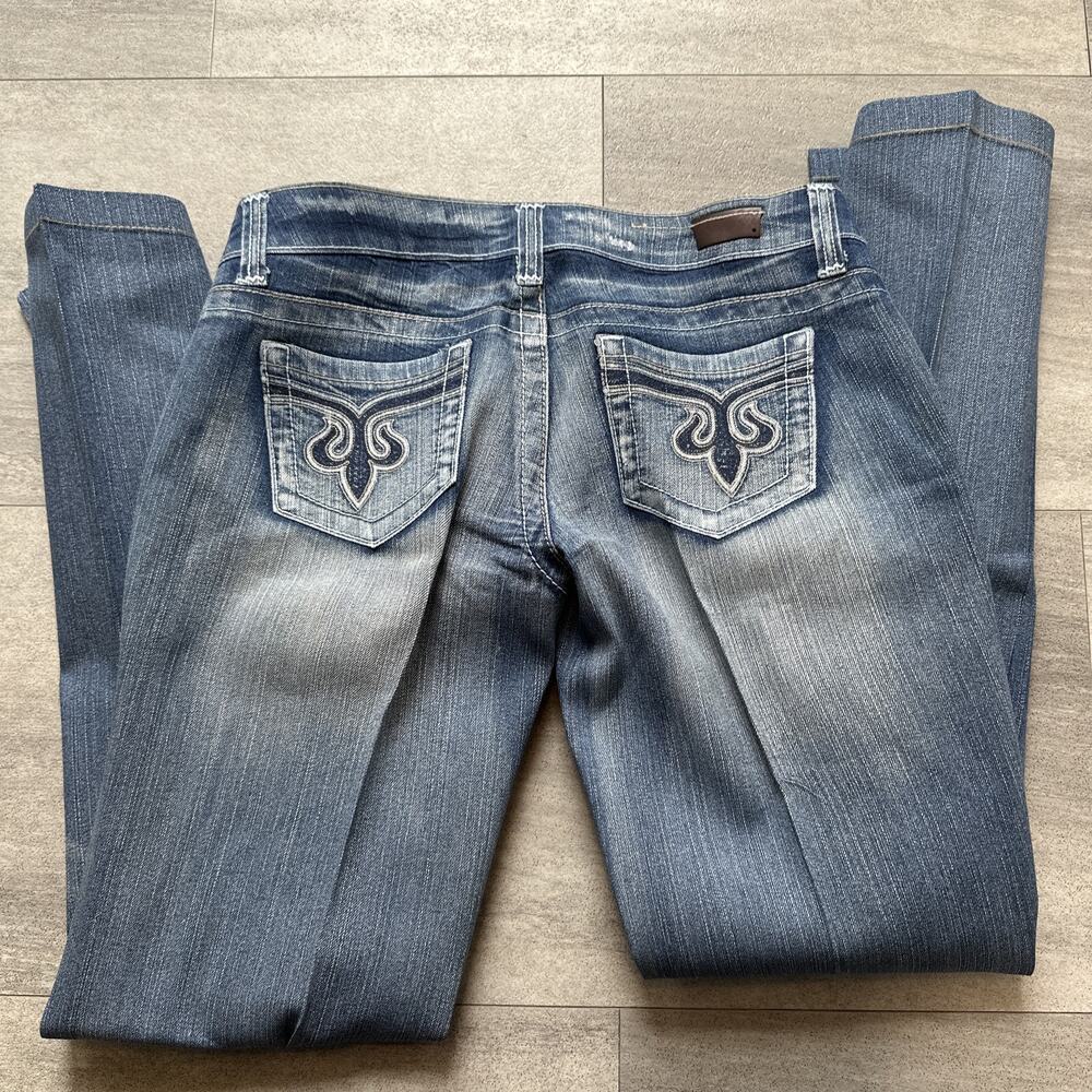 Standards & Practices Jeans Womens W5 L 35 Blue Denim Flare Vintage - Picture 4 of 5